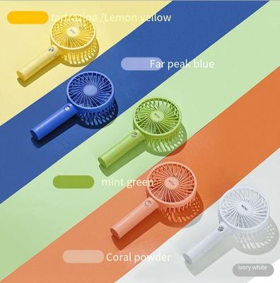 ミニハンドファン USB 再充電可能 無アプリ制御 黒 白 オレンジ 緑 青 黄色