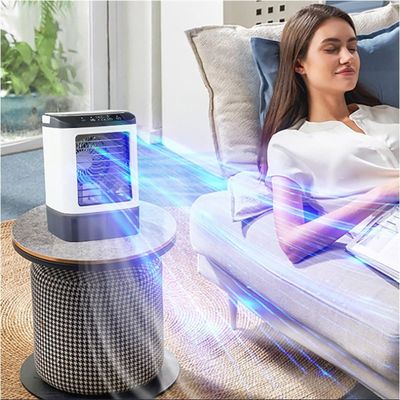 7色 LEDライトエアクーラー ホテルルーム冷却ソリューションのためのスプレー霧機能