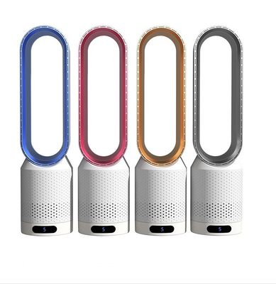 タッチスクリーンリモコンとブレードレスデザインの商用電気塔扇風機
