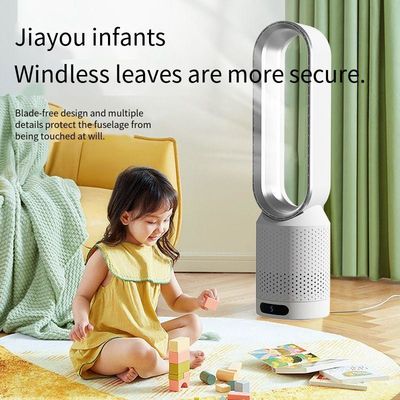 タッチスクリーンリモコンとブレードレスデザインの商用電気塔扇風機