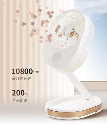 ロゴ オーダーメイド 小型ポータブル 折りたたむ扇風機 屋外 家庭 オフィス デスクトップ 充電