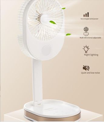 ロゴ オーダーメイド 小型ポータブル 折りたたむ扇風機 屋外 家庭 オフィス デスクトップ 充電