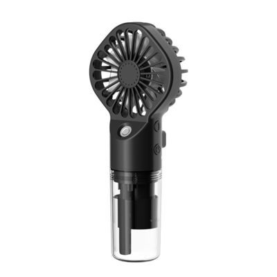 4 スピード設定 ハンドヘルド扇風機 湿気噴霧モード USB充電と18650バッテリー