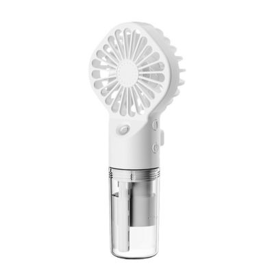 4 スピード設定 ハンドヘルド扇風機 湿気噴霧モード USB充電と18650バッテリー