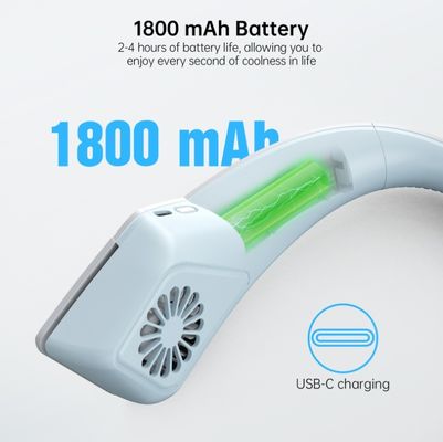 3つの風速 ミニ充電式吊り上げネックファンで涼しく快適に