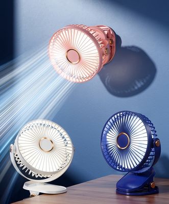 USB 充電可能 6 インチ 携帯扇風機 夜光 720 回転 家庭用 パーソナル クリップ扇風機