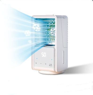 シルクスクリーン印刷 ミニパーソナルスペースエアクーラー 700ml 水タンクとUSB電源