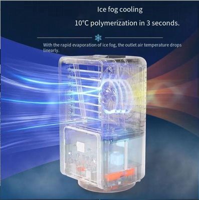 シルクスクリーン印刷 ミニパーソナルスペースエアクーラー 700ml 水タンクとUSB電源