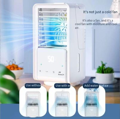 シルクスクリーン印刷 ミニパーソナルスペースエアクーラー 700ml 水タンクとUSB電源