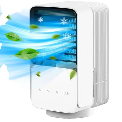 部屋オフィス用のポータブル蒸発式エアクーラー 3 風モード 低/中/高 USB電源