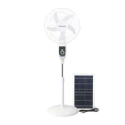 リモコン 16 インチ 携帯型垂直太陽風扇 LED 電球とパネル