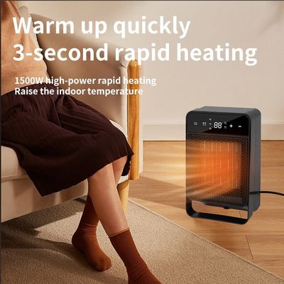 ABSポータブルデスクトップエアヒーター 室内寝室冬用扇風機 1500W PTC速熱