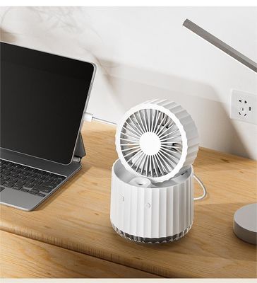 5V ホット湿化噴霧扇 USB デスクトップ充電 小型の扇風機 折りたたみ 可搬式テーブル扇風機 水分化エアクーラー