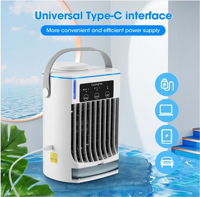 電動ミニエアコン オフィス用のポータブルクーラーファン テーブル 2 PC 水冷却
