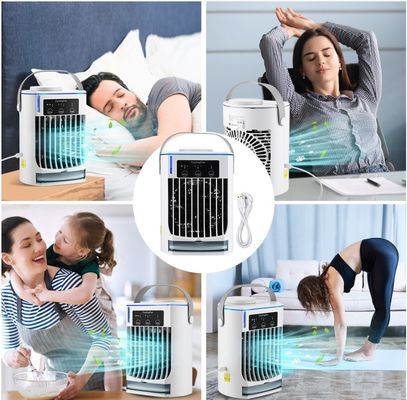 電動ミニエアコン オフィス用のポータブルクーラーファン テーブル 2 PC 水冷却