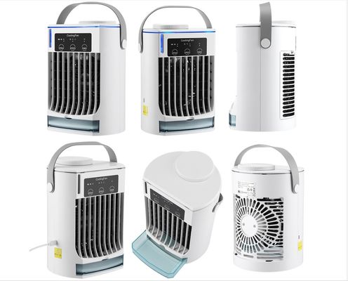 ミニデスクトップスプレー空調扇風機 湿気とローータリーバンの量 3