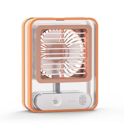 ミニナイトライト扇風機 USB充電式 空気冷却扇風機 スプレー機能と420g重量