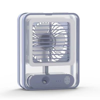 ミニナイトライト扇風機 USB充電式 空気冷却扇風機 スプレー機能と420g重量