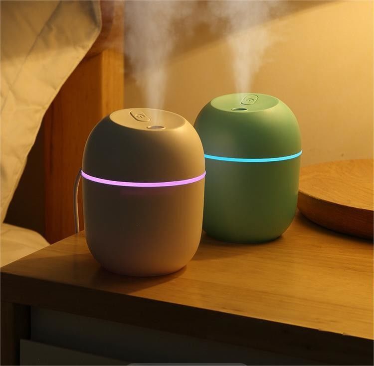 USB RGB ライト ミニ カー ウォーター ドロップ デスクトップ アロマテラピー 家庭用 空気湿気器