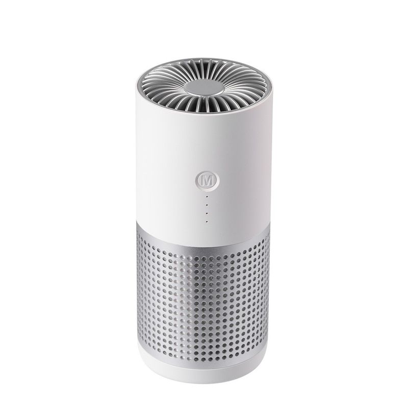 負イオン技術とUSBポートのミニデスクトップ空気浄化器